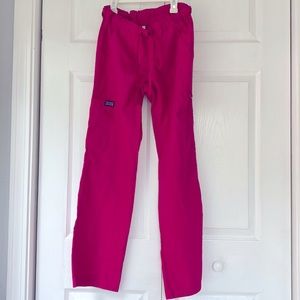 Cherokee workwear XS bright pink scrub pants